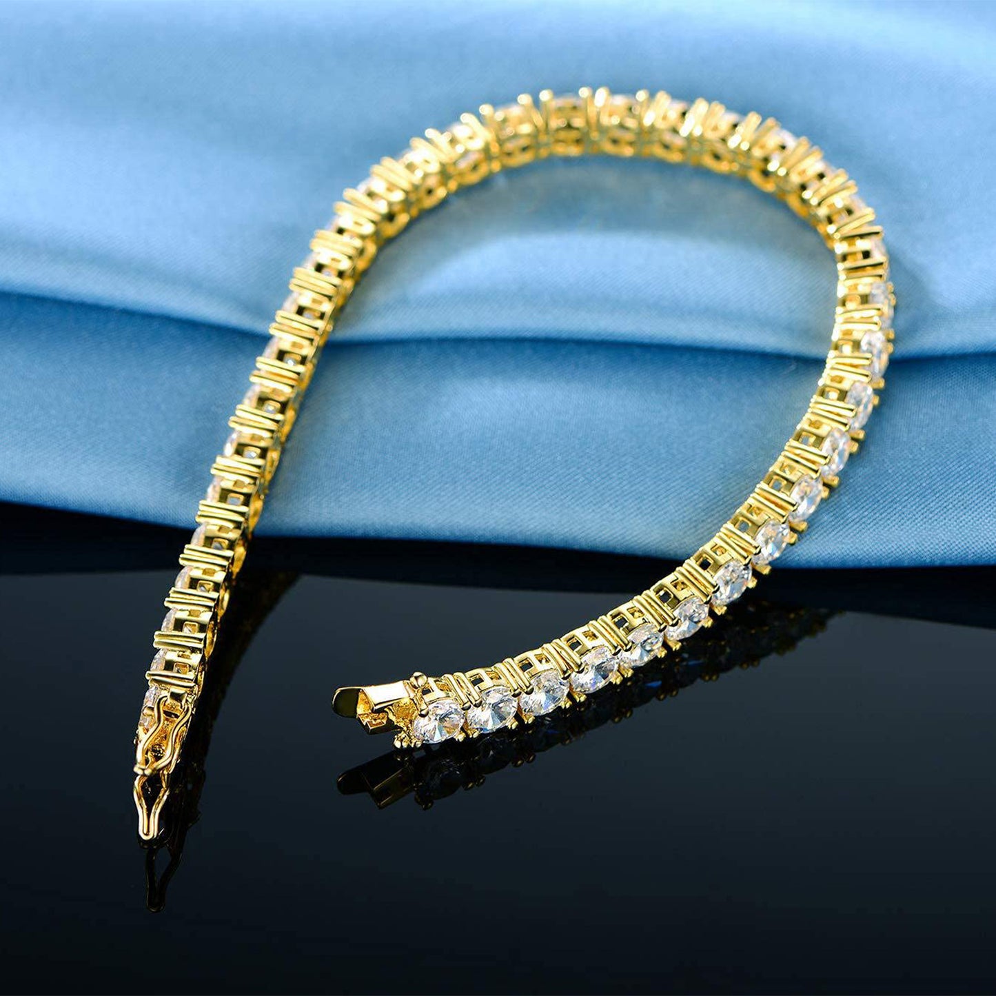 Round Cut Tennis Bracelet